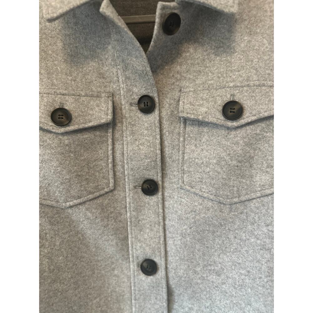 Vero Moda Boxy Button Front Jacket Gray Short Mot… - image 4